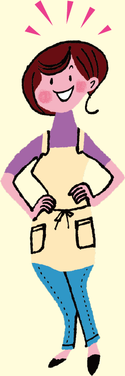 なるほどと納得する母親イラスト
